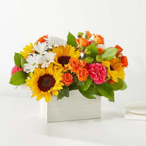 Summer Mixed Garden centerpiece Flower Bouquet