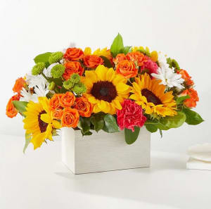 Summer Mixed Garden centerpiece Flower Bouquet