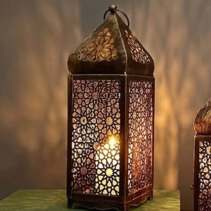 Moroccan Glow Lanterns Flower Bouquet