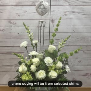 Musical Memories Arrangement With Wind Chime Flower Bouquet