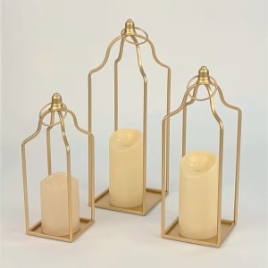 Curved Gold Lanterns