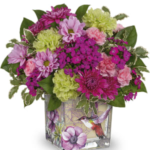 Hummingbird Garden Flower Bouquet