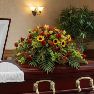The Warm Tone Sympathy Collection Flower Bouquet