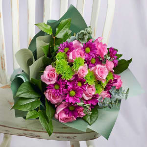 Wrapped Mixed Floral Bouquet