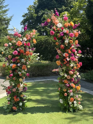 Broken Floral Arch Ceremony Backdrop