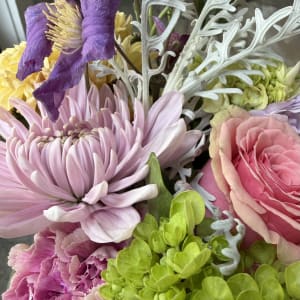 Wrapped Bouquet (no vase) Designers Choice of Soft Colors Flower Bouquet