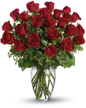Always on My Mind - Long Stemmed Red Roses Flower Bouquet