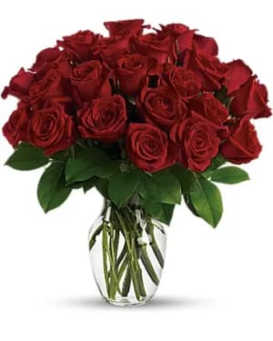 Enduring Passion - 12 Red Roses Flower Bouquet