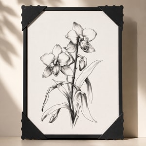 Botanical Wall Art Flower Bouquet