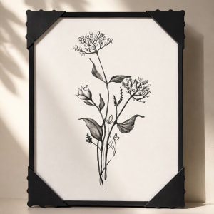 Botanical Wall Art Flower Bouquet