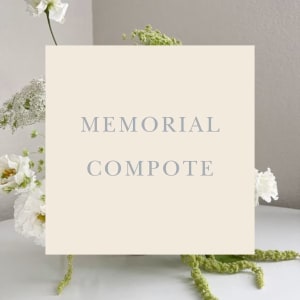 Memorial Compote Flower Bouquet