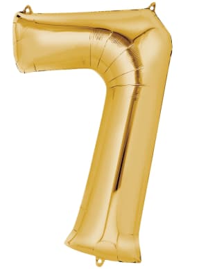 34" Gold Numbers 0 thru 9 Balloon Can be Added to Any Balloon Bouquet Flower Bouquet