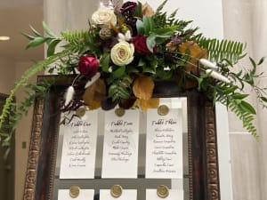 Wedding Seating Chart Florals - Frames & Mirrors