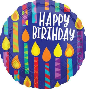 9" Mini Happy Birthday Balloons Flower Bouquet