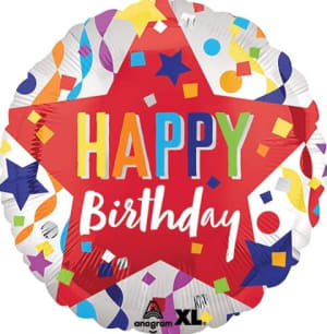 9" Mini Happy Birthday Balloons Flower Bouquet