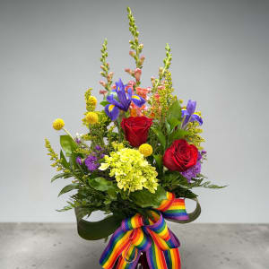 Radiant Rainbow Flower Bouquet
