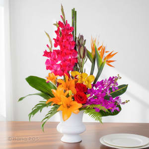 Exotic Sympathy Blooms Flower Bouquet