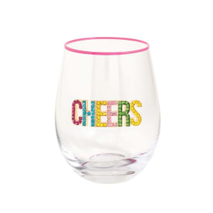 Beaded Wine Glasses Flower Bouquet
