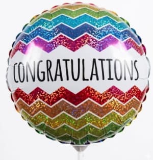 9" Mini Air Filled Stick Balloons Flower Bouquet