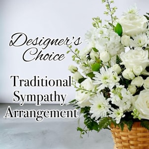 Traditional Sympathy Arrangement Flower Bouquet
