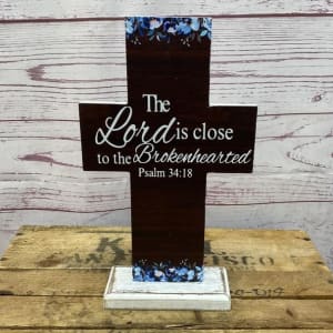 Floral Accent Memorial Crosses