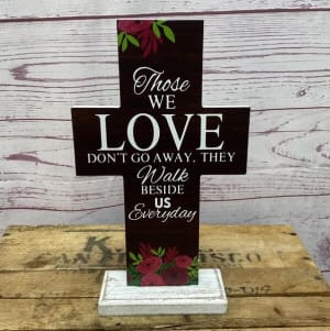 Floral Accent Memorial Crosses