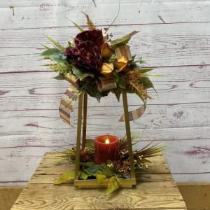 Autumnal Accents Silk (Artificial) Lantern Flower Bouquet