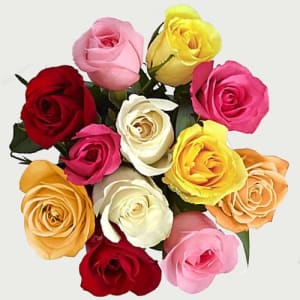 Mixed Roses Flower Bouquet