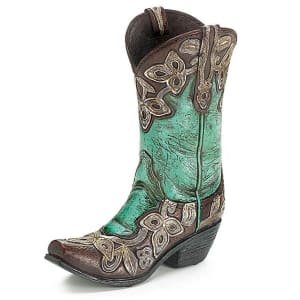 Turqouis Boot Flower Bouquet