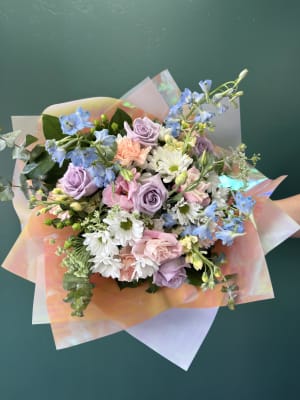 Pastel Dreams Wrapped By Elite Flower Bouquet