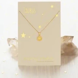 Tiny Zodiac Medallion ARIES Flower Bouquet