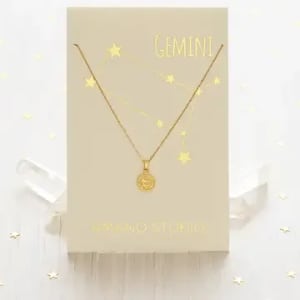 Tiny Zodiac Medallion ARIES Flower Bouquet