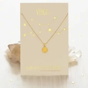 Tiny Zodiac Medallion ARIES Flower Bouquet