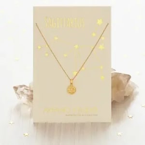 Tiny Zodiac Medallion ARIES Flower Bouquet