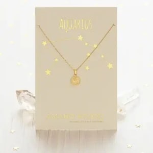 Tiny Zodiac Medallion ARIES Flower Bouquet