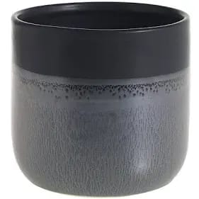 black Lennon Pot 7"x 6.75" Flower Bouquet