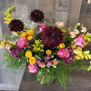 Burgandy Dahlia Delight Arrangement