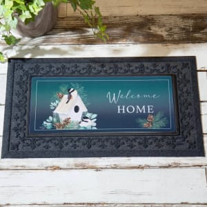 Welcome Home Winter Bird House Sassafras Switch Mat