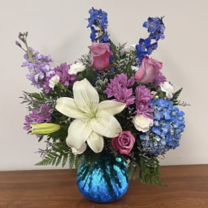 TURQUOISE SKIES Flower Bouquet