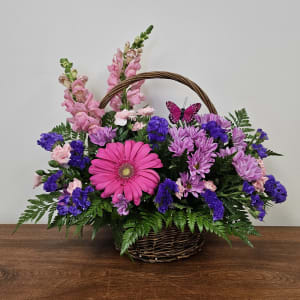 COUNTRY BLOOMS BASKET Flower Bouquet