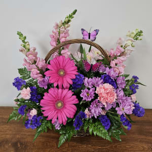 COUNTRY BLOOMS BASKET Flower Bouquet