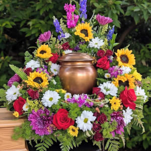 CREMAINS WREATH Flower Bouquet