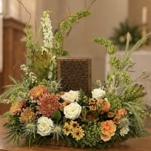 Earthly Homecoming Urn Surround Flower Bouquet