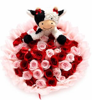 Moo Love Flower Bouquet