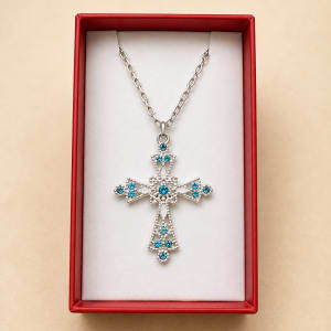 Silver Necklaces Flower Bouquet