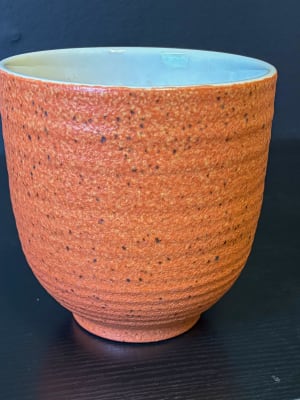 Peach Planter Pot Flower Bouquet
