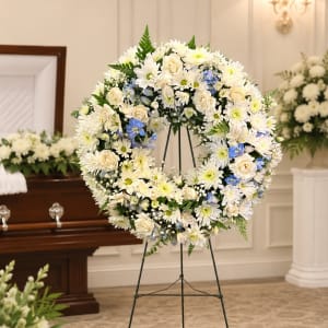 Heavenly Grace Sympathy Wreath Flower Bouquet