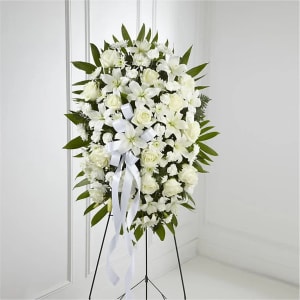 The Exquisite Tribute Standing Spray Flower Bouquet