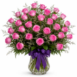 Classic Colorful Dozen Roses Flower Bouquet