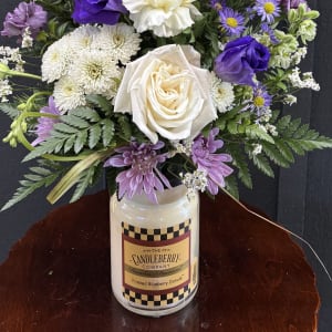 Frosted Blueberry Candle Bouquet
